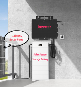 Microinversor solar trifásico monofásico Ip68 800W 600W para painéis solares de varanda, sistema à prova d'água de entrada DC22V a 60V 50HZ 60HZ