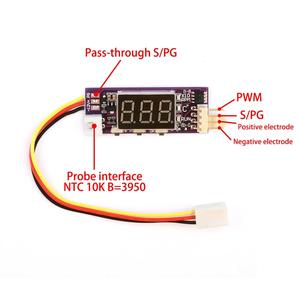 DC8-16V Small 4-Wire <strong>PWM</strong> Fan Temperature <strong>Control</strong> Speed Regulator 25KHZ LED <strong>Digital</strong> <strong>Display</strong> Supports 3A Cooling Fan Shutdown - Product Image 2