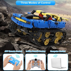 DIY şarj edilebilir uzaktan kumanda öğrenme araba yapı kiti araba tuğla setleri rc araba yapı kiti rc yapı kitleri - Product Image 5