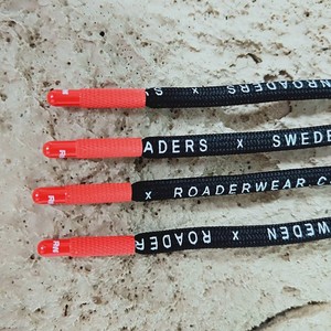 定制标志印刷拉绳绳彩色拉绳圆形连帽衫绳带金属尖端 - Product Image 6