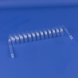 Rõ ràng thủy tinh thạch anh cuộn dây ống xoắn ốc ống thủy tinh thạch anh để sưởi ấm - Product Image 4