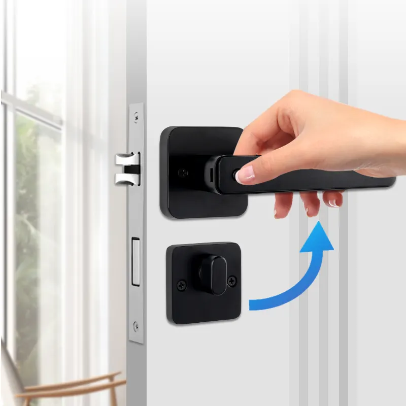 Kunci Dalam Ruangan Eropa Kontrol Ponsel Aplikasi Seluler Kunci Pintar Gaya Minimalis Kata Sandi Sidik Jari Kunci Silinder Pintar