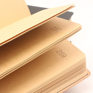 Retro taglie 5 365 giorni programma Notebook legante per cucire carta Kraft in bianco ispessita pagine interne eleganti taccuini - Product Image 3