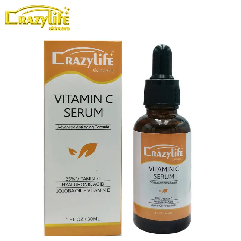 Vitamin C Liquid Serum Anti-aging Whitening VC hyaluronic acid Face Serum Moisturising Brighten Facial Skin Care