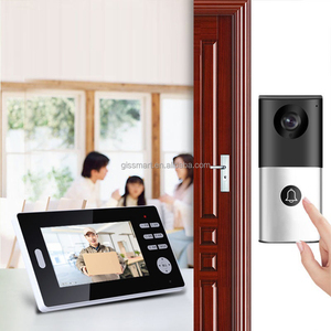 Timbre de puerta de vídeo de 720P, sistema de intercomunicación de vídeo inteligente con cámara, timbre de ojo de gato - Product Image 6