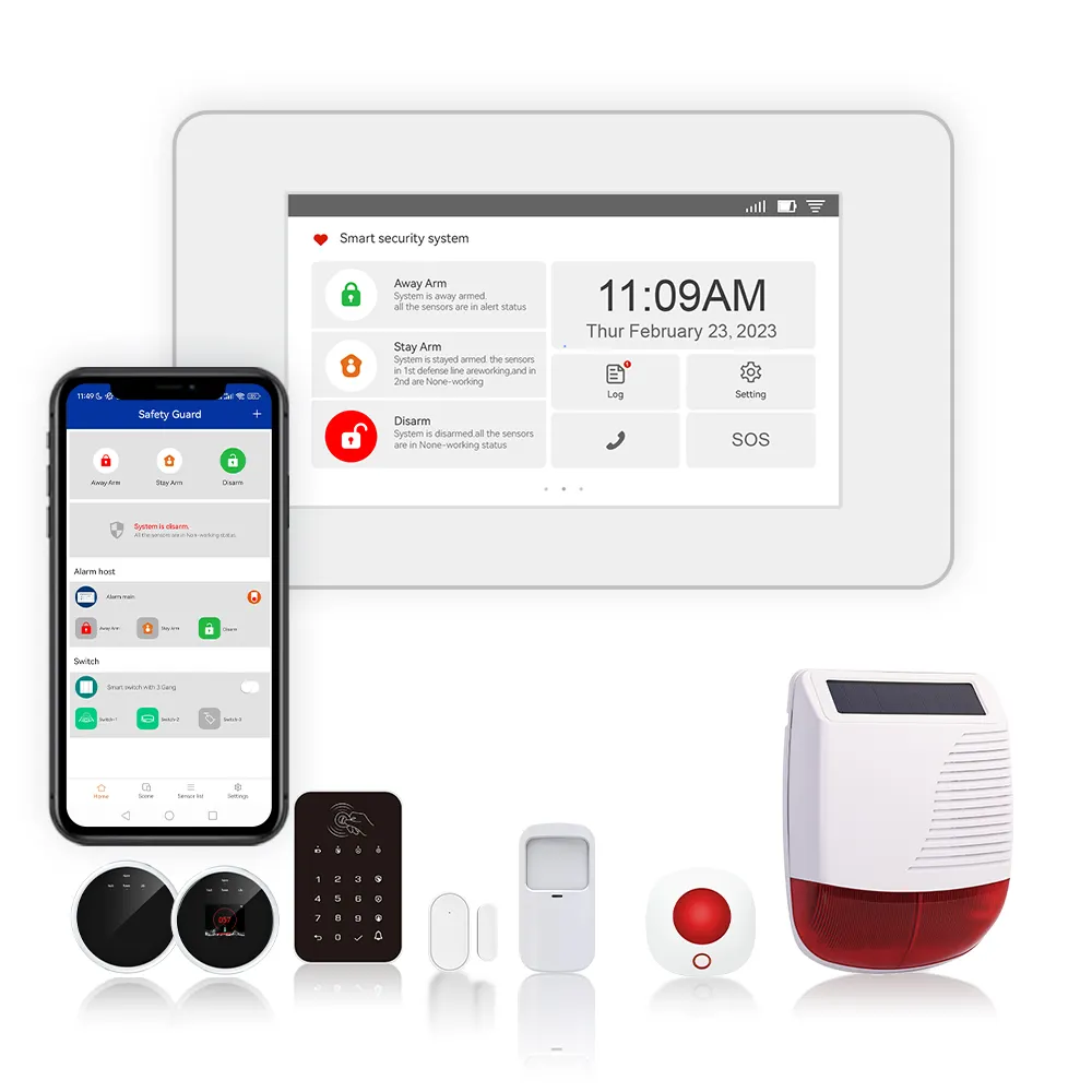 La migliore vendita smart home antifurto WIFI GSM GPRS house intruder security alarm system APP di controllo remoto con CMS