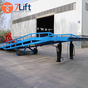 10 ton carregamento <span class=keywords><strong>dock</strong></span> rampas móvel carregamento quintal rampa móvel elétrico hidráulico empilhadeira recipiente quintal rampas para caminhão