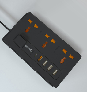 Extension Power <strong>Socket</strong> 3 Universal Outlets 5 <strong>USB</strong> Ports <strong>with</strong> Master Switch <strong>Multi</strong> <strong>Socket</strong> Extension Cord for Home Use