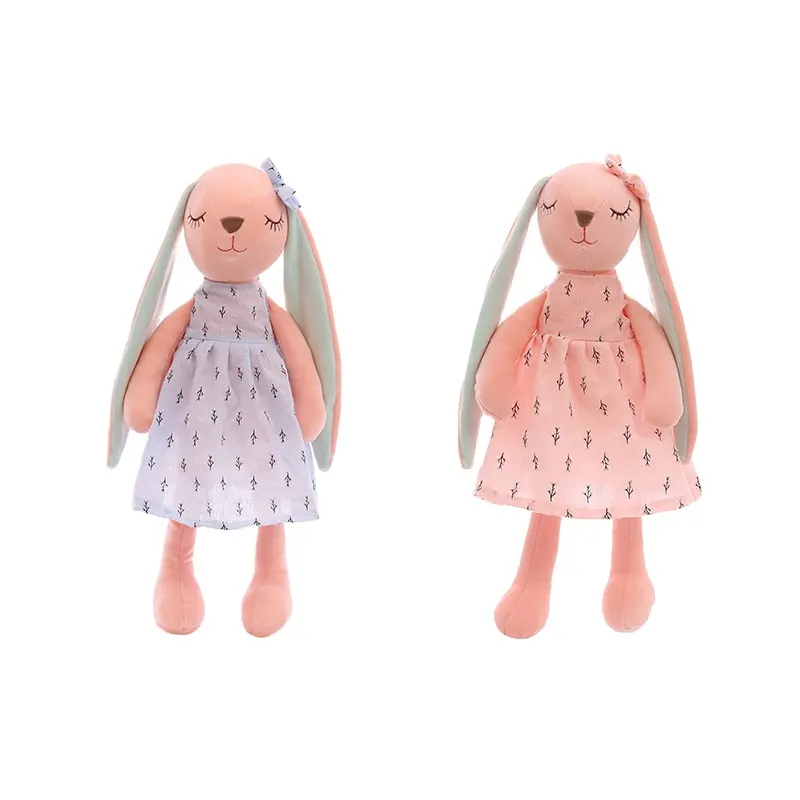 Il nuovo coniglio creativo orecchio lungo carino morbido Comfort peluche coniglio coniglietto bambola per bambini creativa ragazza di Pasqua