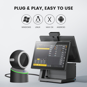 Hands-free <strong>QR</strong> <strong>Code</strong> Scanner Flatbed Desktop 2D Omnidirectional Barcode Reader for On-counter - Product Image 6