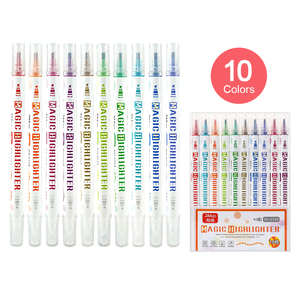 Art Markers Pen China Brand Magic Color Changing <strong>Highlighter</strong> Dual <strong>Tip</strong> <strong>Chisel</strong> <strong>Tip</strong> Reflective Marker Pen Assorted Fluorescent Pen - Product Image 3