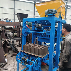 China QT 4-26 bloques de tierra comprimida máquinas ladrillo bloque automático planta de fabricación completa - Product Image 1