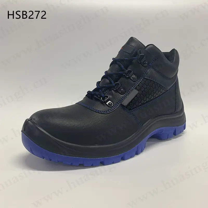 LXG-zapatos de seguridad antigolpes para hombre, calzado industrial de buena calidad, resistente a perforaciones con punta de fibra de vidrio, HSB272