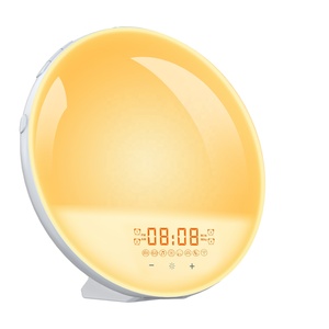 Drops hipping WiFi Smart Voice Sonnenaufgang Weck licht FM-Radio Aufstehen Licht Smart Sunrise Wecker - Product Image 2