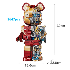 188001ベアロボットメカニカルバイオレントベア3Dハーフボディモデル互換ビルディングブロックレンガキッズクリスマスギフト