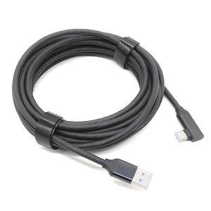1M 2M 3M L Shape 180 Degree <strong>USB</strong> 3.0 <strong>a</strong> Male to Elbow TYPE C Male Sync Data Transfer Cable for VR Equipment - Product Image 4