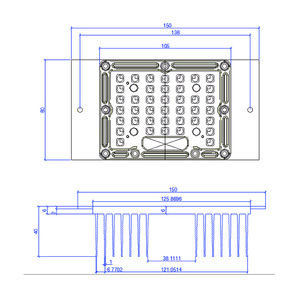 <strong>Led</strong> Flashing Module 30w 40w 150*80mm <strong>Led</strong> Module IP67 for Landscape Light Garden Lamp - Product Image 2