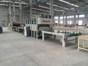 <strong>Vario</strong> <strong>Factory</strong> Direct 400T 4x10 Advanced Short Cycle Laminating Line Hot Press Machine for Various Materials - Product Image 6