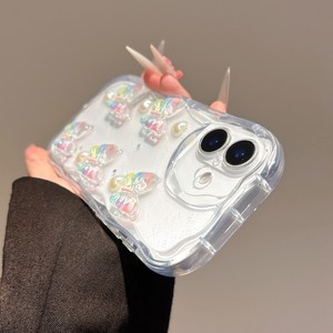 جراب فراشات ملون لهاتف ايفون 11 12 13 14 15 16 برو ماكس غطاء خلفي شفاف لهاتف ايفون ميت 70 برو 60 برو + - Product Image 5