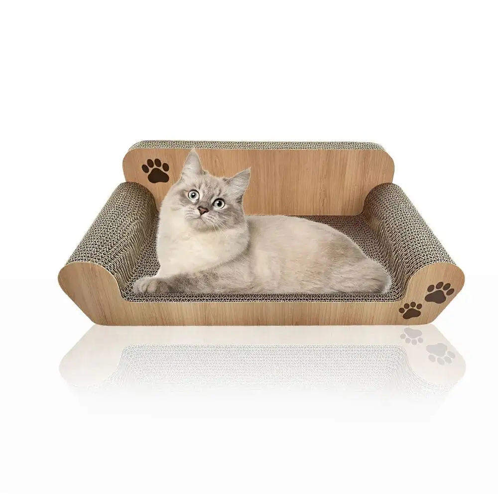 Gegolfd Papier Eco Vriendelijke Sisal Sofa Cat Scratcher Kartonnen Kat Scratchers Board Mat Lounge Voor Katten