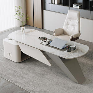 Nuevo diseño, muebles de oficina tipo L, escritorio de madera para computadora, mesa de trabajo para computadora de oficina con estantería - Product Image 5