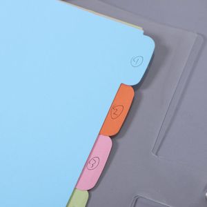 A5 Size 6 Ring <strong>Paper</strong> <strong>Index</strong> Divider Category Page Tabs Indexing Card for Planner - Product Image 5