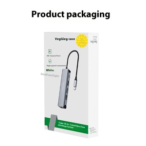 แท่นต่อขยายแบบ Type-C ห้าในหนึ่งตัว4K กิกะบิต USB 3.0โน้ตบุ๊คอลูมิเนียมอัลลอยด์ USB-chub Extender Docking Station Stock - Product Image 6