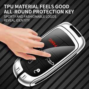 Zinc Alloy Car <strong>Key</strong> Case for Dodge RT Challenger Charger <strong>Journey</strong> RAM Remote Control Protector for DODGE R/T Logo Car <strong>Key</strong> Cover - Product Image 5