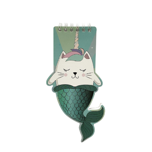 可爱不规则形状狐狸仙人掌猫螺旋笔记本定制便签 - Product Image 3