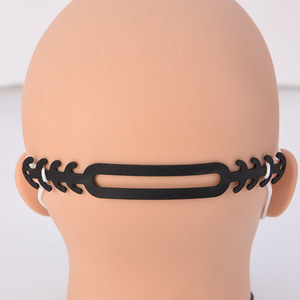 Cinta de plástico para proteção de orelha, protetor de orelha, cinta de fivela, extensor de loop, ajustável, macia, gancho para orelha