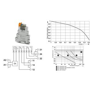 PLC-RSC di contatto Phoenix-Tensione nominale del modulo relè 24DC/21-21AU/MS: corrente di commutazione 24 V/DC (max.): 50 (940910218591) - Product Image 1