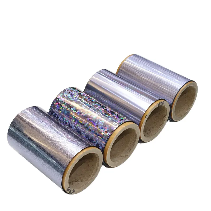 Jinghua Laser Factory verkauft direkt bunte transparente Metallrollen-Reaktiv folie für Papier/PVC/Kunststoff/Leder