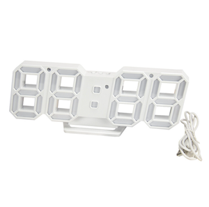 Orologio da parete a LED da tavolo 3D Timer digitale orologio da notte sveglia per magazzino ufficio soggiorno 12/24H luminosità regolabile - Product Image 1