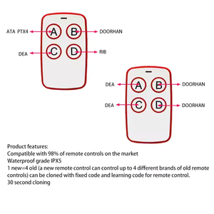 <strong>Rolling</strong> <strong>Code</strong> Remote Control Multi Frequency 4-Channel RF Wireless Remote Control <strong>Duplicator</strong> Used for Cars,