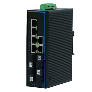 Convertitore multimediale Ethernet da SFP a RJ45 da 10/100/1000Mbps 6 porta di rete 4 SFP DIN Rail POE fibra ricetrasmettitore - Product Image 2