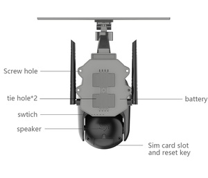 1080P <strong>DIY</strong> 4G <strong>Camera</strong> With Battery Module Solar Security <strong>Camera</strong> System Wireless Outdoor - Product Image 2
