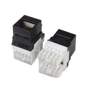 Giắc Cắm <span class=keywords><strong>Keystone</strong></span> Utp <span class=keywords><strong>Amp</strong></span> Cat6 180 Độ Gắn Bảng RJ45 Chất Lượng Cao - Product Image 1