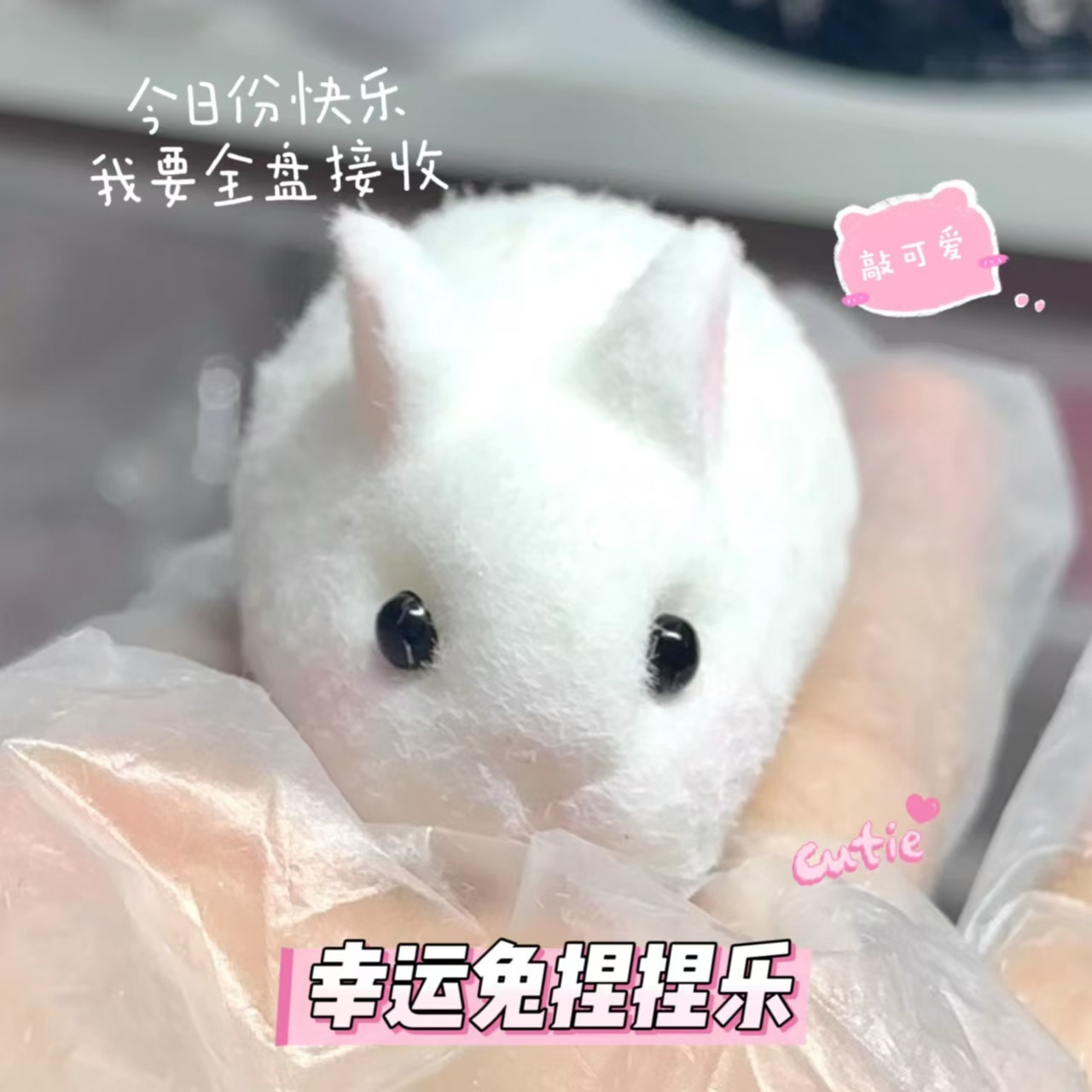 lucky rabbit squeeze toy