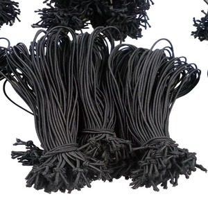 <strong>Elastic</strong> <strong>Loop</strong> Knot for Gift Tag and Packaging - 1.2mm <strong>Elastic</strong> <strong>Cord</strong> in White and Black - Product Image 4