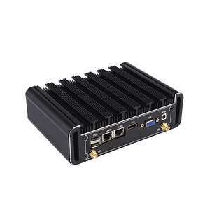 Ubuntu Linux mini pc I3 5005U/i5 5200U compatible con múltiples sistemas operativos RS485/232 caja de Mini ordenador industrial sin ventilador