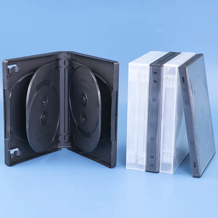 Yuzmei Plastic Pp Cd Case Slanke Doorzichtige Transparante Clamshell Cd Single Disc Clear Clamshell Case Multi Disc Dvd Case