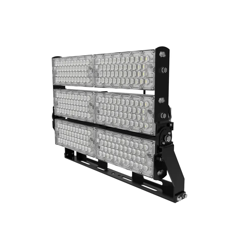 400W 500W étanche extérieur blanc chaud Module public Angle de faisceau étroit modulaire LED projecteurs pour terrain de football