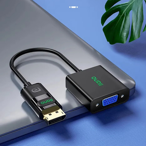 Llano显示端口DP至<span class=keywords><strong>VGA</strong></span>适配器显示端口公头至<span class=keywords><strong>VGA</strong></span>母高清1080P 60hz转换器，用于电脑笔记本电脑电视显示器