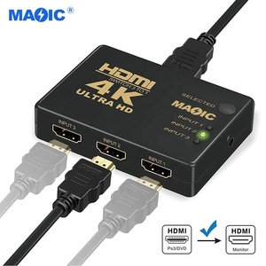 Otros equipos de audio y video Conmutador HDMI 3 puertos 3 en 1 salida 3x14K Conmutador HDMI con control remoto - Product Image 3