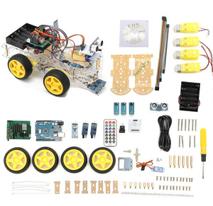 Akıllı araba Robot kiti UNO R3 mavi diş izleme ultrasonik engel kaçınma araç arduidiy DIY kiti programlanabilir Robot