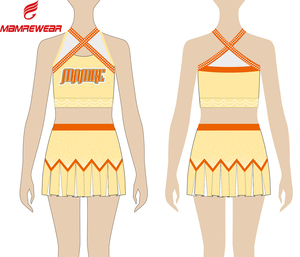 <strong>Cheer</strong> and Dance Style Cheerleading Uniforms With Mesh and Cheerleader Uniforms AB Rhinestones - Product Image 2