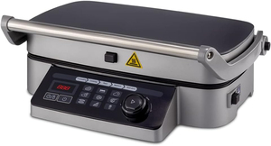 Griglia elettrica multifunzione con termostato regolabile con Timer aperto griglia a contatto in acciaio inossidabile griglia per colazione Panini Grill - Product Image 3