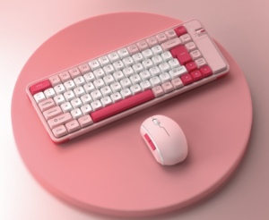 Colorido 2,4G BT inalámbrico modelo dual 84 teclas teclado y ratón teclado de membrana combinado - Product Image 4
