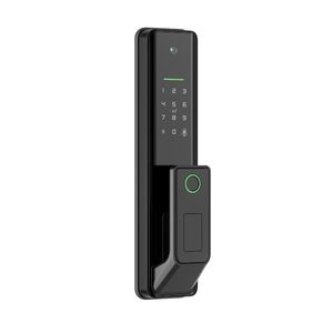 JIXIN Wifi Smart Türschloss mit Fernbedienung Tuya App Ttlock Finger abdruck & Numerischer Code Reader Tuya App Door Viewer - Product Image 1