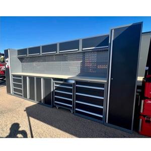 JZD Werkseitig Modulares Werkzeuglagerungssystem aus Stahl, Werkzeugschrank, Werkstatt-Schrank, Garagen-Werkbank mit Schubladen - Product Image 1